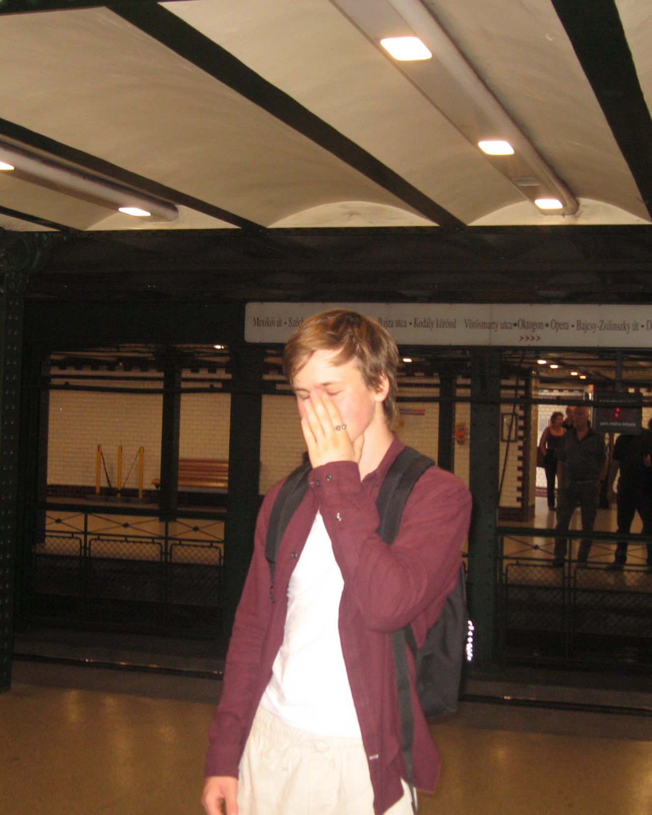 Mark in einer U-Bahn-Station